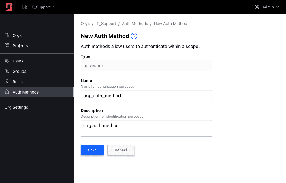 Auth Method